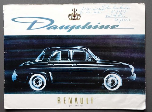 Prospekt renault dauphine - prospekt, von
