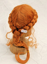 KRE-38  Perücke  KU 32-34  Wiener Zopf  feines Human Hair Handgeknüpft