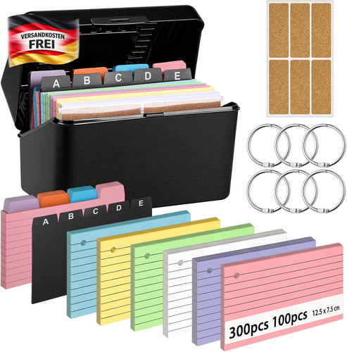 Karteikarten box set 5 - 12,5, x
