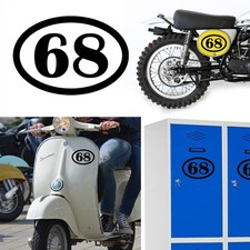 Numero oval - numero, 68