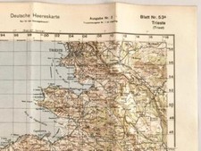 Deutsche Heereskarte "Trieste"