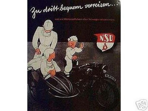 Altes reklame blechschild nsu - blechschild,