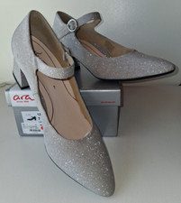ara High Soft * Damen Pumps Gr. 7 London Silber Glitzer * OVP *  1 x getragen
