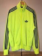 ADIDAS FIREBIRD TT OG Tracktop Jacke Neongelb Gelb Schwarz Gr. M Retro Vintage