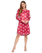 Damen langarm nachthemd - nachthemd, 'cosy