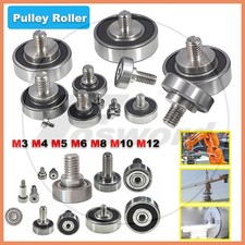 Edelstahl Rolle mit Schrauben