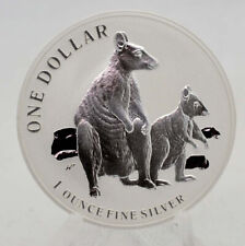 1 oz Silber 999 Känguru 2011 Kangaroo in Kapsel Australien 1 Silver Dollar