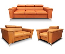 Echtleder Set Roma 3-2-1 2 x