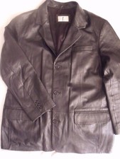 World of MAN'S Fashion Herren Ledersakko Gr. 56 (54) TOP