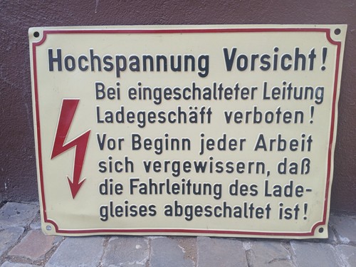Hochspannung schild - hochspannung,