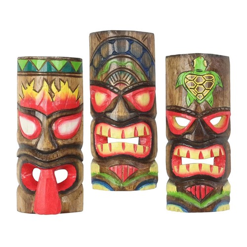 3er set wanddeko maske - wanddeko,