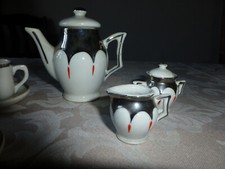 Puppengeschirr Porzellan Art Deco Kaffeeservice aus Nachlass ca. 1920
