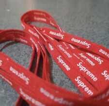 supreme red schnürsenkel shoelaces Nike Air Force One Paar rote Schnürsenkel