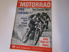 Motorrad 19/1968, Yamaha YDS-5E 250 ccm/1968