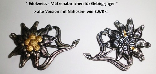 Edelweiß abzeichen bw - ",