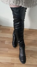 Damen Stiefel Sexy Schwarz Gr
