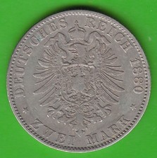 Münze Silber Preußen 2 Mark