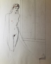 Erotische aquarellierte