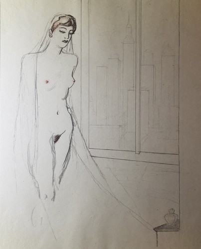 Erotische aquarellierte