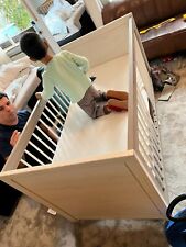 My Baby Lou Gitterbett Camron Buche massiv Grau, weiß 70x140cm