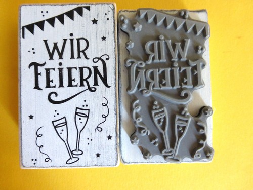 Motivstempel wir feiern - motivstempel,