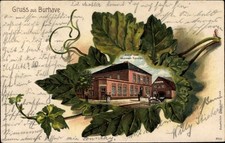 Weinblatt Litho Burhave Butjadingen Wesermarsch, Hotel zum... - 10801054