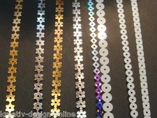 1m  Hotfix Paillettenband