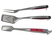 Char Broil Comfort Grip Grillbesteck, 3-teilig Edelstahl NEU OVP