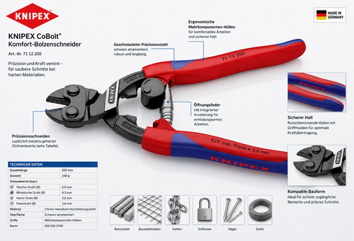 Knipex cobolt bolzenschneider - knipex,