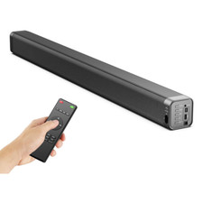 Thramono Stereo Soundbar, 80 W, Verbindung über Bluetooth, USB, TV Soundsystem
