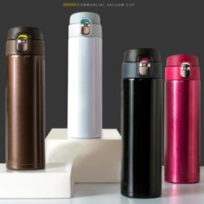 1 X Edelstahl Wasserflasche Tassen Vakuum Thermoskanne Isoliert 500ML