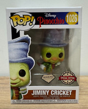 JIMINY CRICKET #1026 Funko Pop! DISNEY Pinocchio DIAMOND COLLECTION SPECIAL EDIT