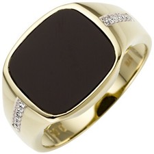 Jobo Herren Ring 585 echt Gold