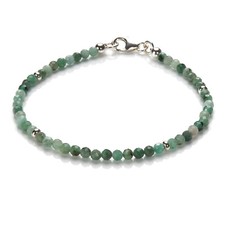 Smaragd Armband 925 Silber