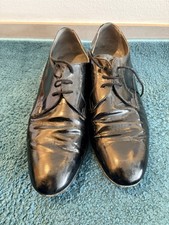 Herren Lack Leder Halbschuhe