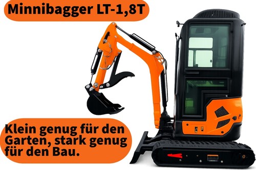 Minibagger mit kubota - 1,8t,