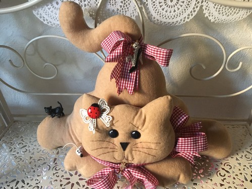 Katze maus marienkäfer - katze,