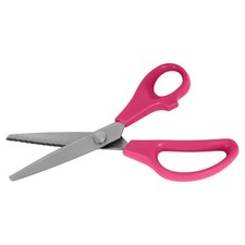 Zackenschere (23,5 cm, pink)