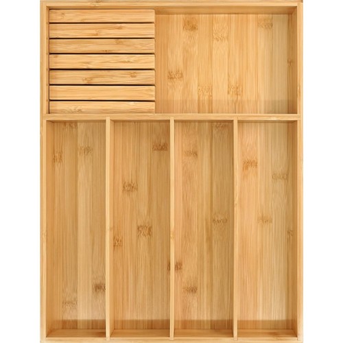 Bambus besteck organizer - besteck,