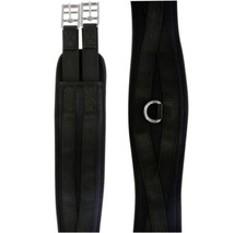 Sattelgurt mit Memory-Schaum geschweifte Form  mit D-Ring - Größen 110 - 140 cm