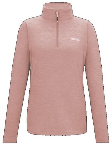 Damen halfzip mit melierten - mit,