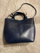 Zara Olivia Palermo Leder Büffelleder Shopper Tasche Bag Marine Blau Koll 2011
