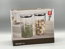 Vorratsglas Vorratsgläser Vorratsdosen Glasbehälter Deckel Edelstahl Zwilling 1L