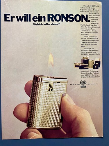 Will ein ronson feuerzeug - will,