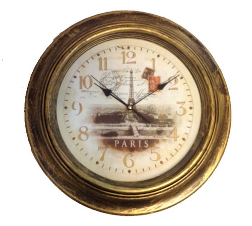 Wanduhr rund glas - cm,