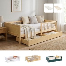 Kinderbett 90x200 cm Weiß