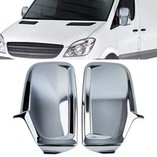 Chrom Spiegelkappen Set für Mercedes Sprinter W906 und VW Crafter 2E 2006-2018