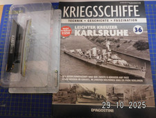 Die Cast DeAgostini 1:1250 Kriegsschiffe:  Leichter Kreuzer Karlsruhe  mit Heft 