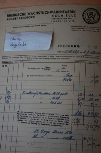 Kopfbogen alte rechnung - alte,