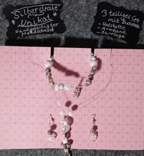 Modeschmuck DIY, Silberdraht aus Aluminium, Perlen, Geschenk, festlich